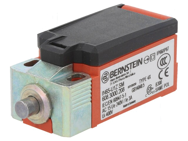 Eindschakelaar; NO + NC; 5A; max.240VAC; max.24VDC; M20; IP66 Eindschakelaar; NO + NC; 5A; max.240VAC; max.24VDC; M20; IP66